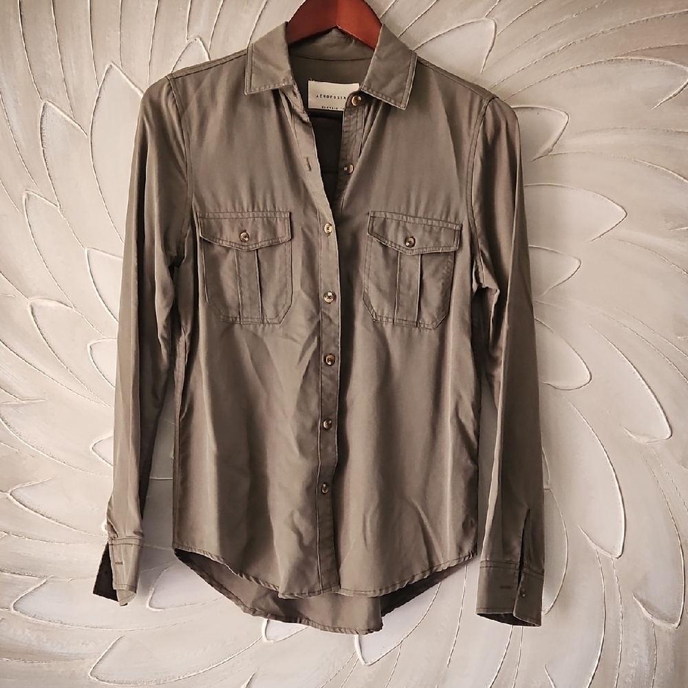 Aeropostale Army Green Shirt